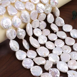 Natural Freshwater Pearl Baroque Pearl Beaded Discs Shape Loose Beads for Jewelry Making DIY Necklace Bracelet Accessories Gifts