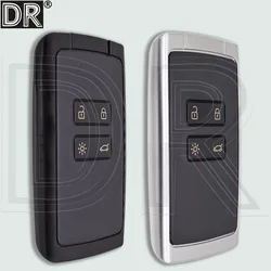 DR 4 Button Replacement Car Remote Key Smart Card Shell Case For Renault Koleos Kadjar Megane Clio Scenic Talisman Captur Espace