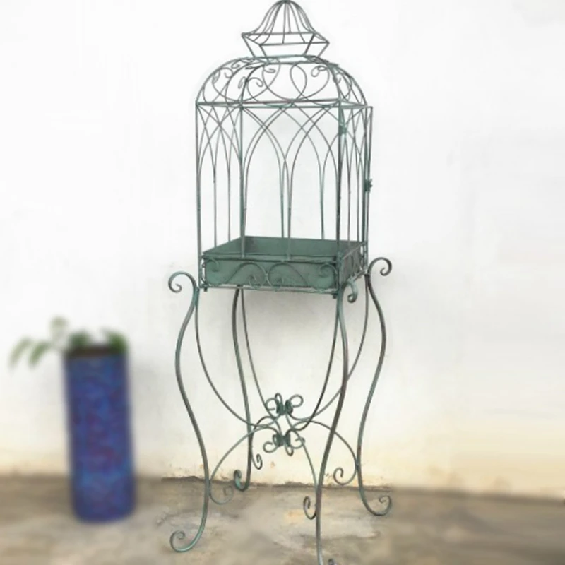 Free shipping promotion strongly recommends European style retro vintage iron birdcage frames, flower racks, and plant racks