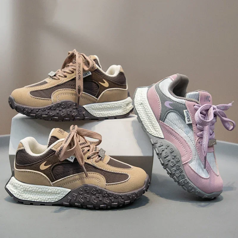 

Модные детские туфли для мальчиков и девочек, нескользящие повседневные туфли, удобные дышащие кроссовки для малышей для прогулок на улице