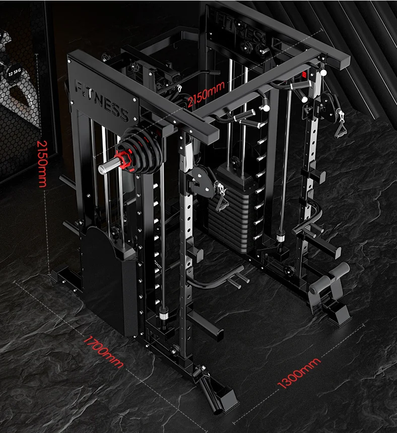 Smith machine integrated training equipment home fitness multi-functional combination set squat bench press gantry frame bird