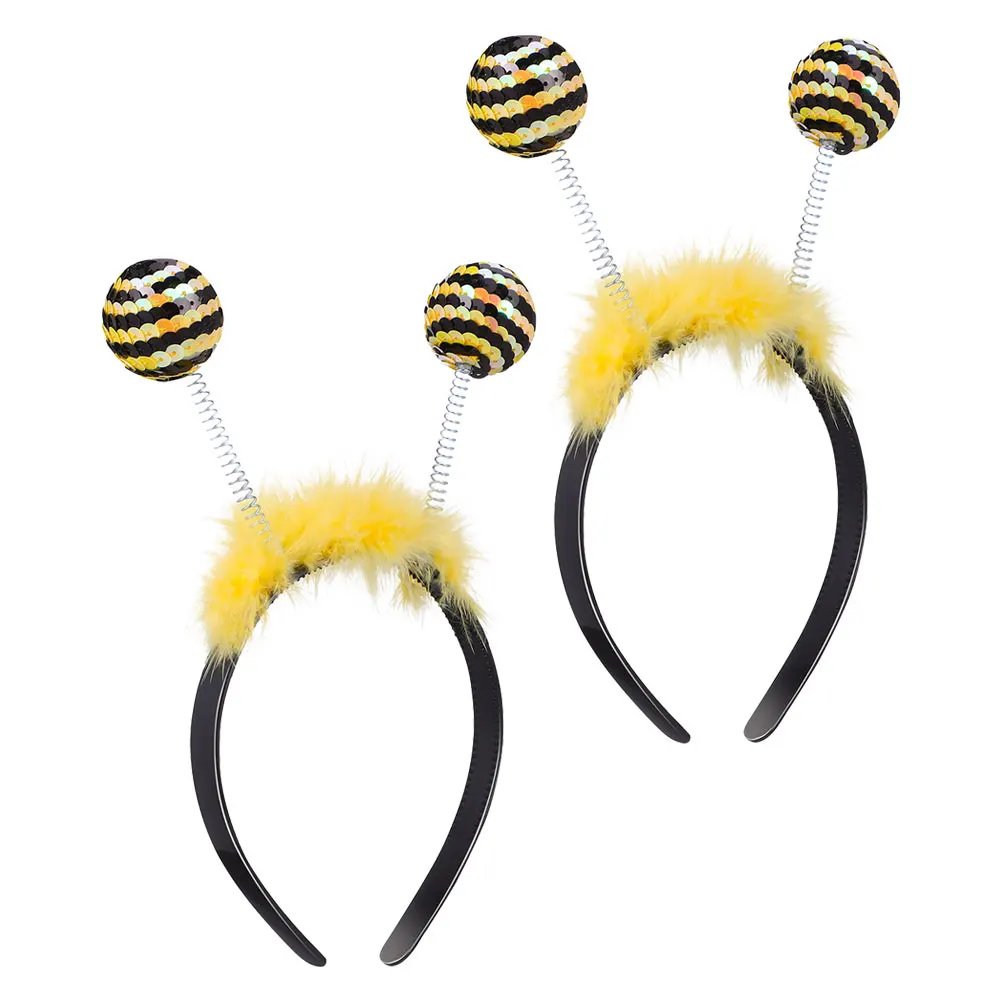 

Party Hats Headbands for Girls Women Holiday Accessories Bee Cosplay Prop Spring Balls Adjustable Size Fits All Ages Christmas
