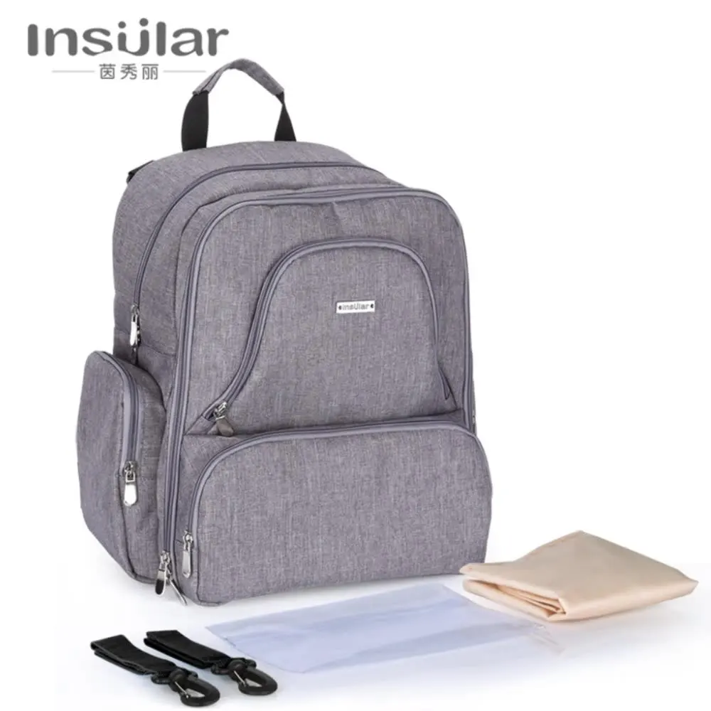 Insular Baby Diaper Bag Multifuntion Nappy Stroller Backpack Maternity Mummy Bag Baby Waterproof Diaper Changing Bag Backpacks