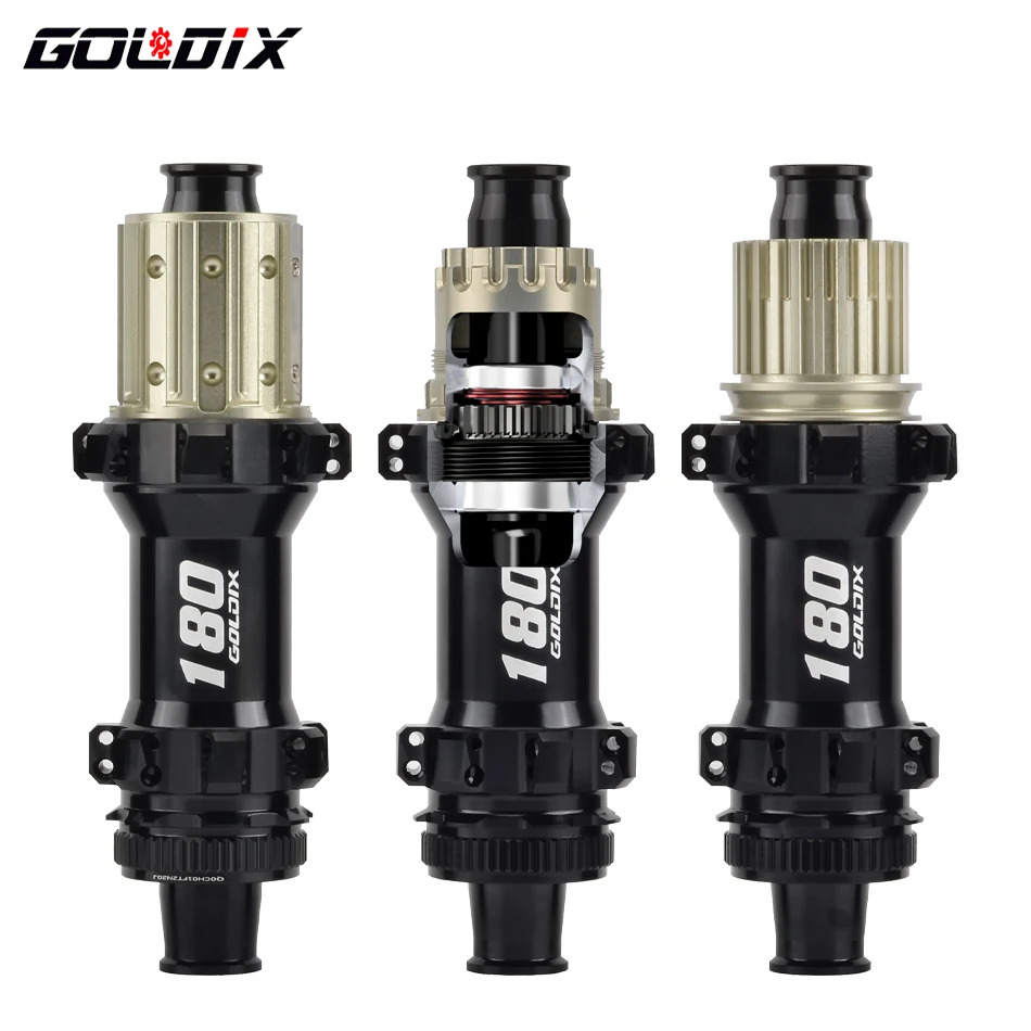 GOLDIX M180 Bicycle Hubs EXP 52T Ratchet Center Lock Disc Brake 28Holes Straight Pull Spoke HG/XD/MS Hub Body Sealed Bearing hub