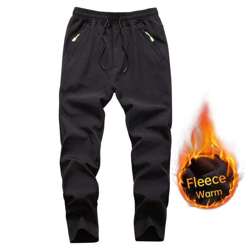 

Унисекс, осенне-зимние флисовые теплые повседневные комбинезоны для мужчин/женщин, спортивные брюки на открытом воздухе, удобные брюки из эластичной уютной ткани