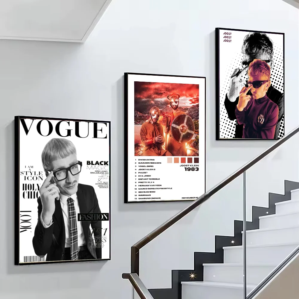 1 قطعة جوست كلاين المغني المشارك ذاتية اللصق الفن مقاوم للماء ورقة ملصق مقهى بار غرفة جدار ديكور #4