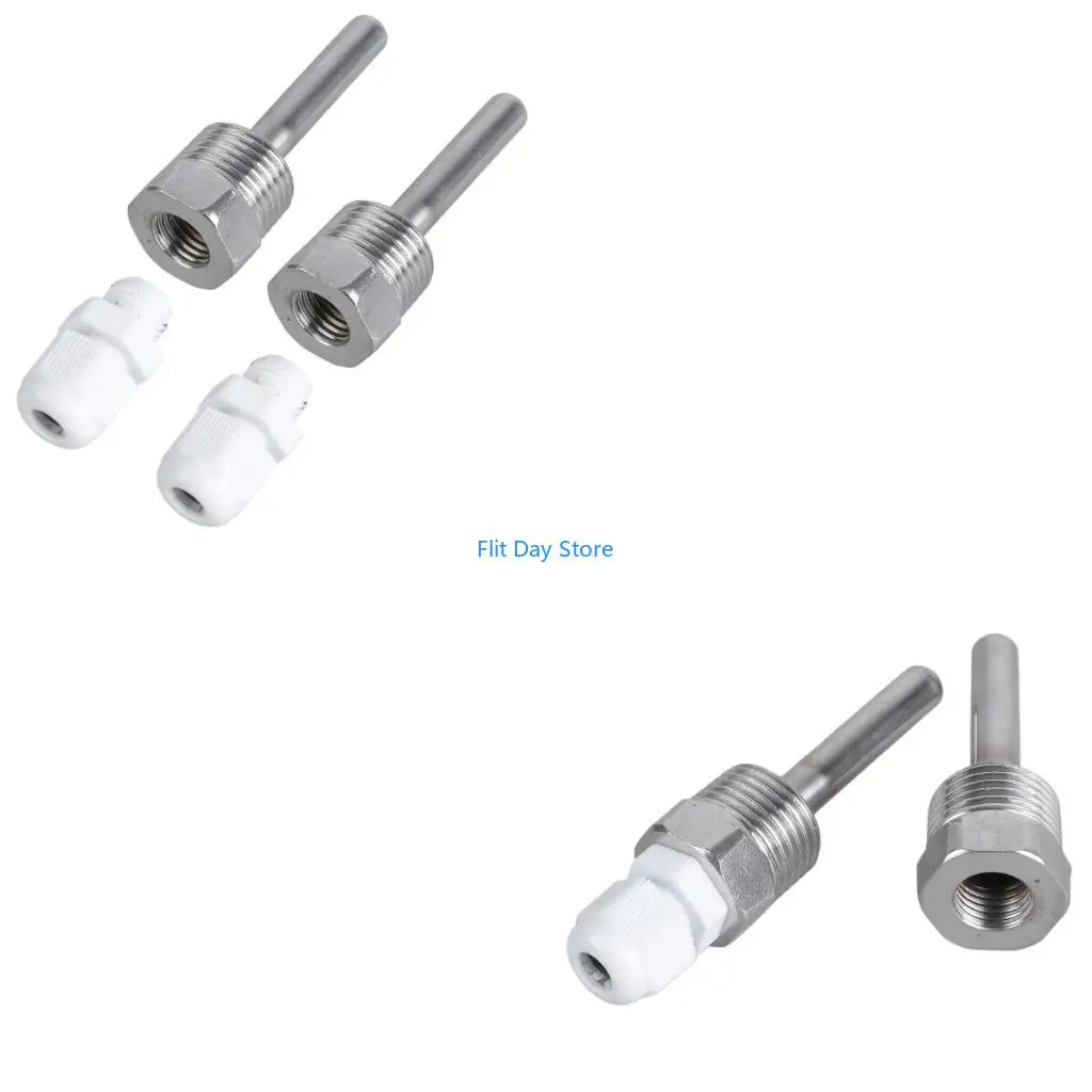 F92C Steel Temperature Sensors Shell 8x50mm For Accurate Readings Easy Installation