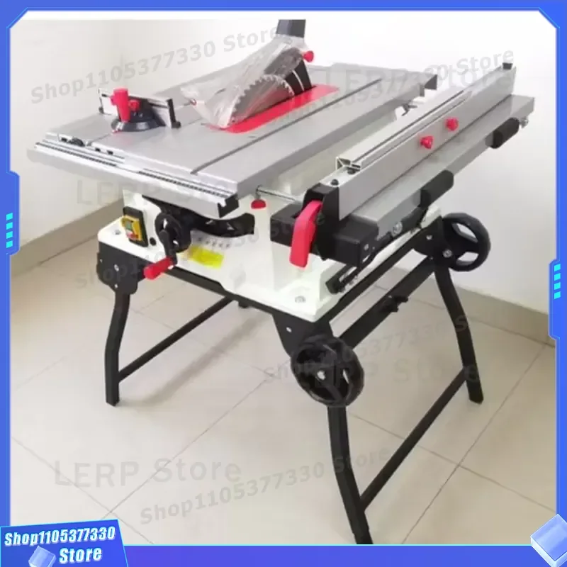 10 Inch Portable Folding Bench Wood Push Table Saw Small Precision Sliding Multifunctional Cutting Tool for DIY Workshop Use
