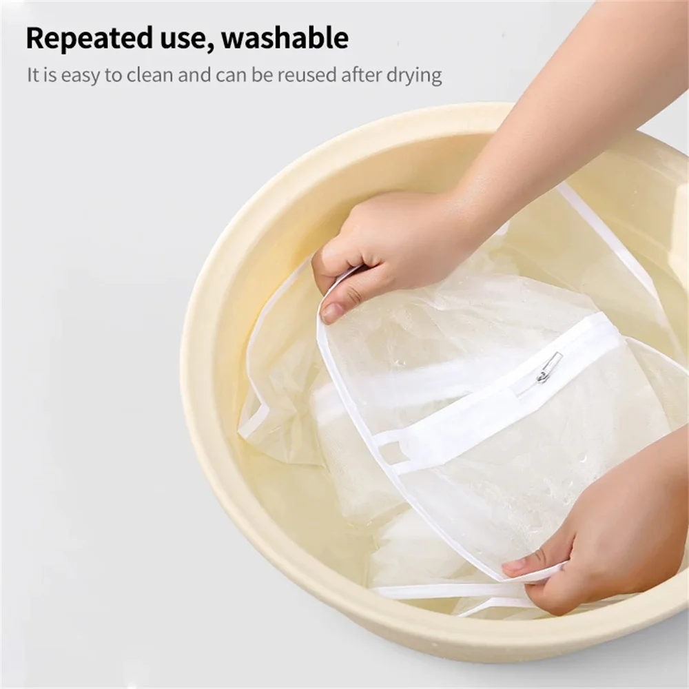 Dust Proof Garment Protector Cover Bag Fully Enclosed Clothes Cover with Zipper Clothes Bags Hanging Durable Storage Bag 5PCS