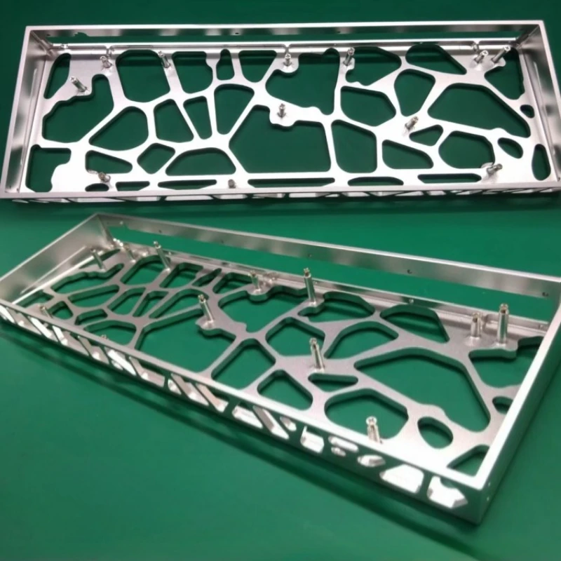 MelGeek Made68 Hollow Keyboard Case CNC220 Anodizing Aluminum Shell Made68 Funny Lampshade Uniform Plate DIY Keyboard Shell Gift