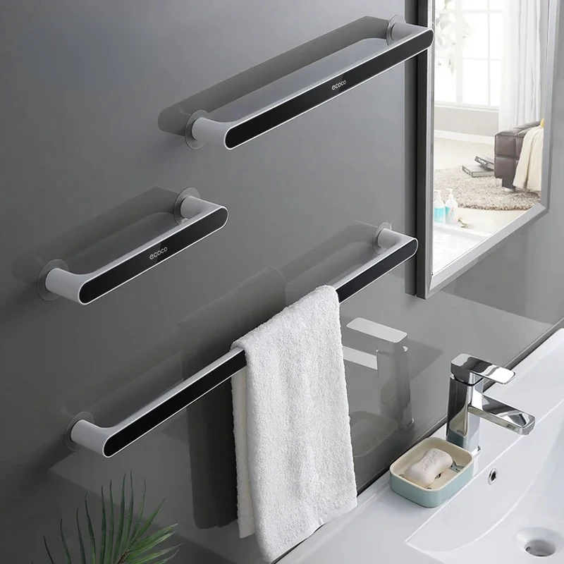 

Wall-Mounted Bathroom Towel Holder Rack, Organizer Storage for Hanging Towels, Bathroom Accessories