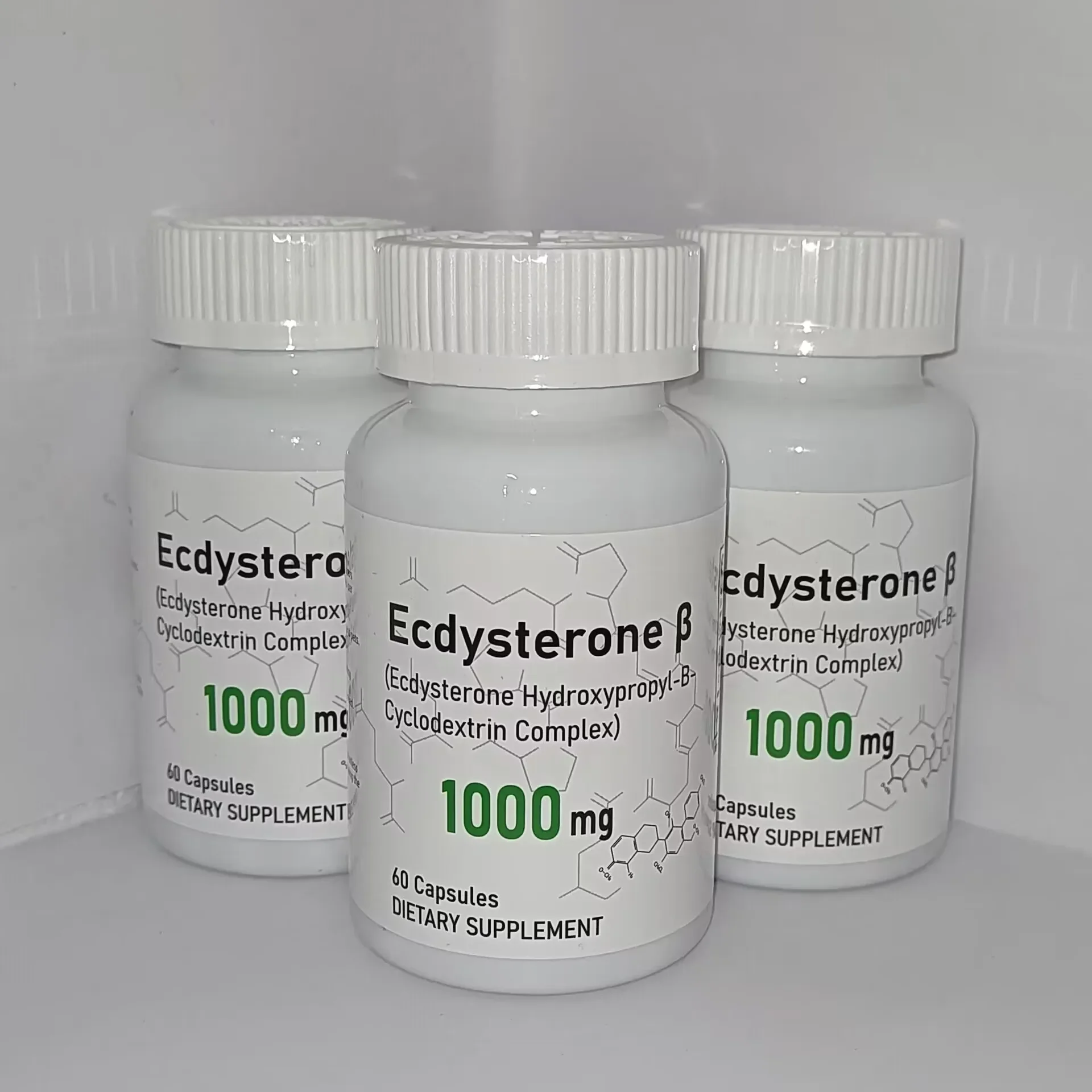 

3 bottles Ecdysterone Capsule Muscle Mass Anabolic Activity Support Muscle Development Physical Strength health food