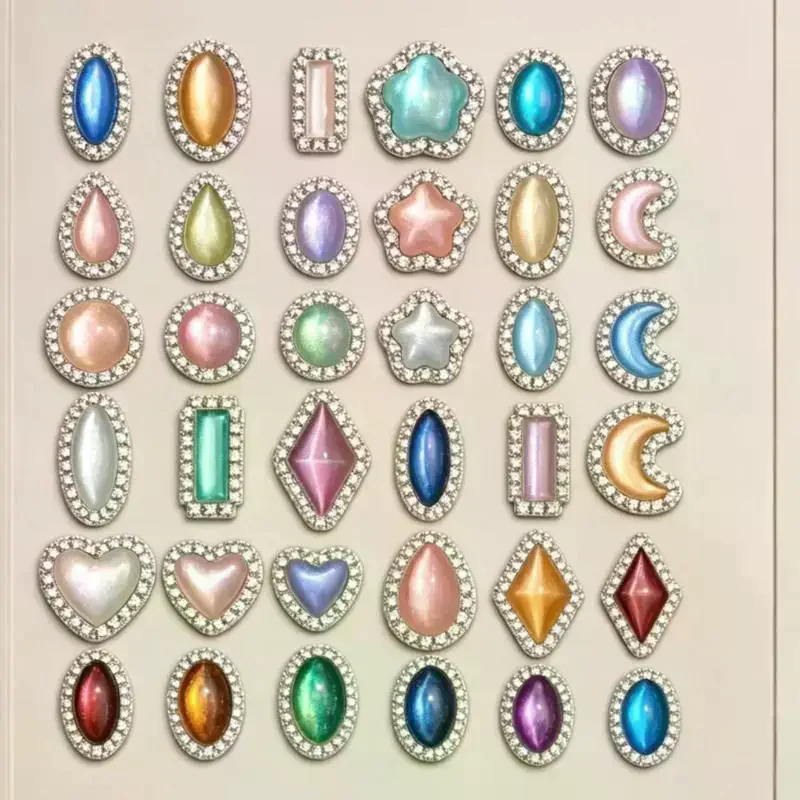 1Pcs Highly Versatile Practical Egg-shaped Gemstone Nail Art Mold DIY 3D Silicone Decoration Tools No Stick Fine Detail