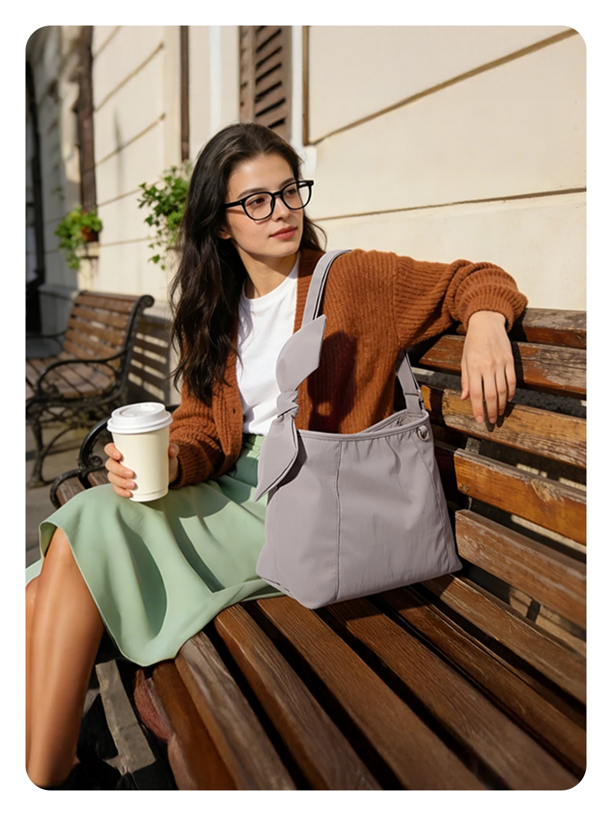 BAGSMART Damen-Umhängetasche mit großem Fassungsvermögen, lässige Schulterhandtasche, wasserdichte Reisetasche, multifunktionale Schultertasche für Übernachtungen – Detail 12