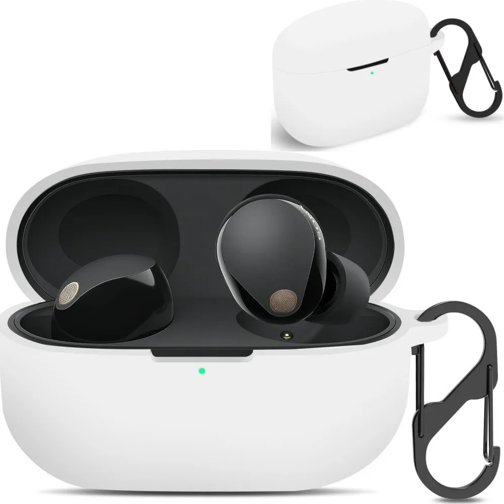 Новый чехол для Sony WF-1000XM5, противоударный защитный чехол, мягкий силиконовый чехол для беспроводных наушников Sony WF-1000XM5 с брелком