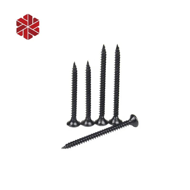 Drywall nail black Anchors tapping drilling Screws Cheap 3.5*19mm 6x40 mm drywall screw diamond factory