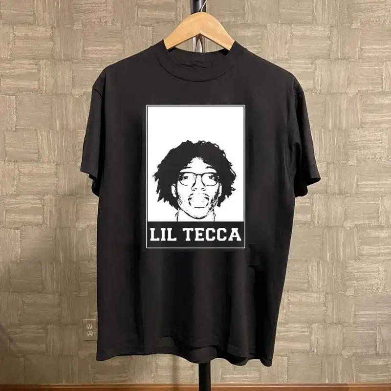 Новая черная хлопковая футболка Lil Tecca всех размеров S 5XL для фанатов Dm99