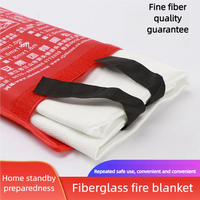 1.5x1.5M Fire Blanket Home Kitchen Emergency Blanket Welding Protection Blanket Fire Blanket Flame Retardant Fire Blanket