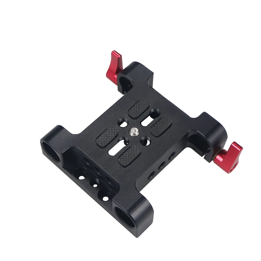 Universal Kamera Grundplatte Schulter Rig 15mm Stange Clamp Quick Release Adapter für Sony DSLR Käfig Vlog Schulter Unterstützung System – Detail 13
