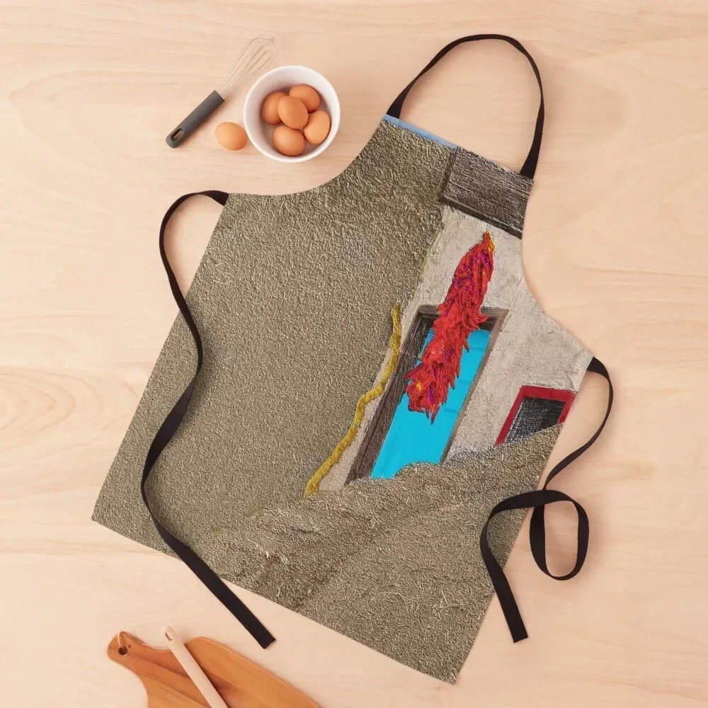 

Southwest Chile Ristra Hanging in Taos Pueblo, NM Apron New year's Home Cleaning Camping Waterproof women Apron