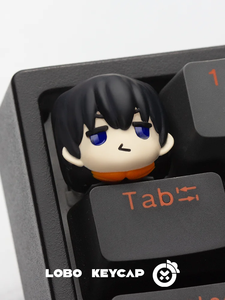 Cityboy Keycap Shoyo Hinata Tobio Kageyama Kodzuken Keycap Anime Resin Key Cap Cartoon Thermal Keyboard Keycap For Gamer Gifts