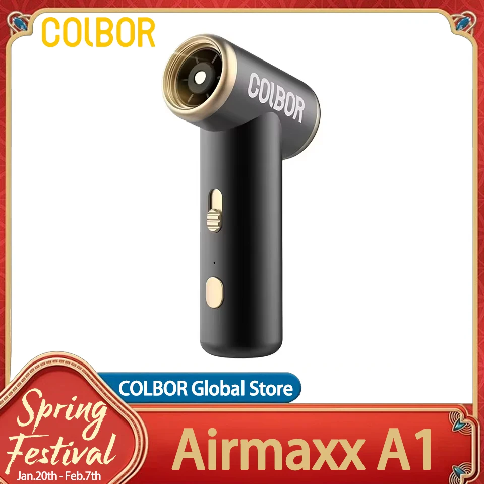 

COLBOR Airmaxx A1 Jet Fan Brushless 100000RPM Compresse Air Duster Electric Air Dust Blower Cordless Computer Keyboard Cleaner