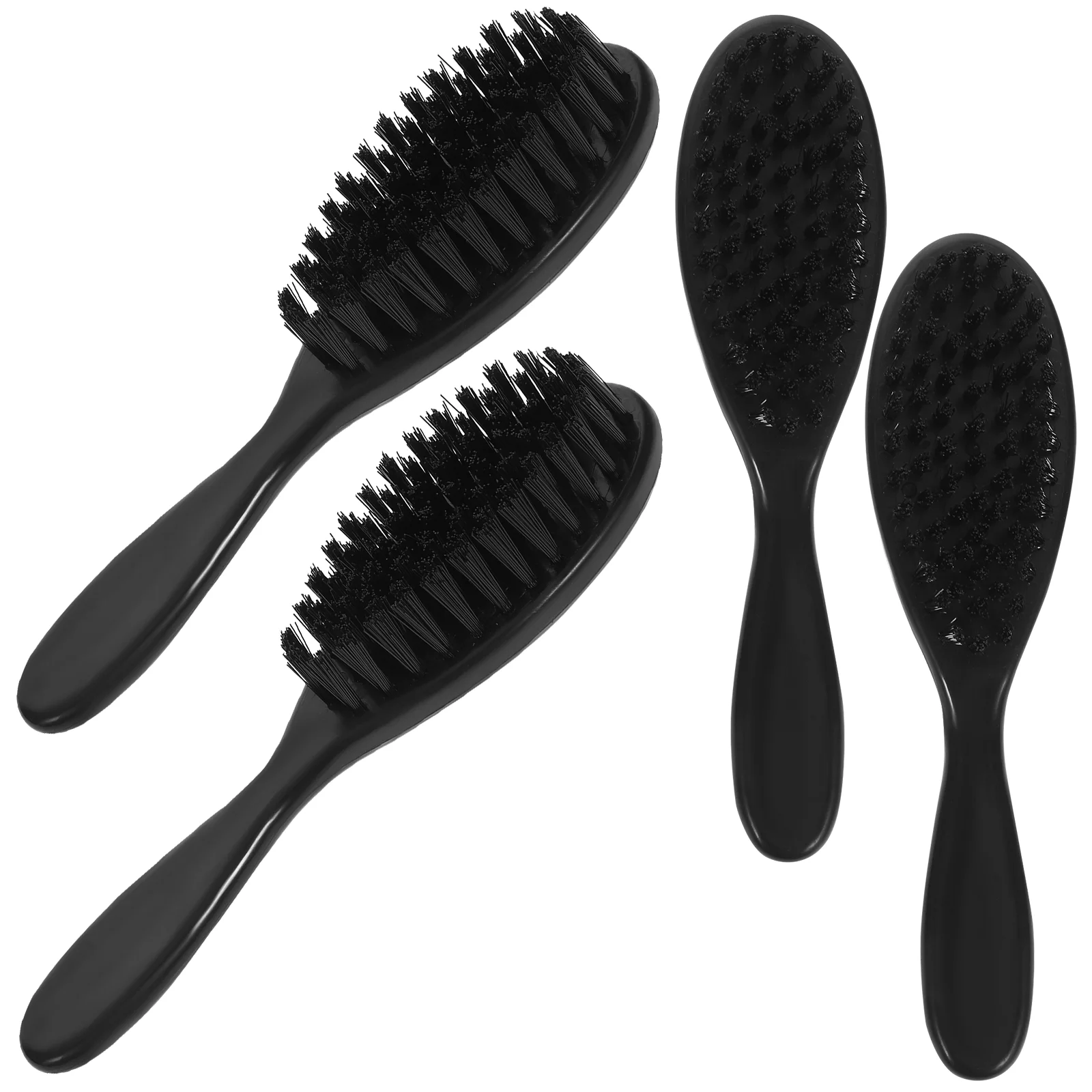 

4 Pcs Beard Brush Mustache Grooming Kit for Men Comb Wax Roller Hair Salon Care Barber Tool