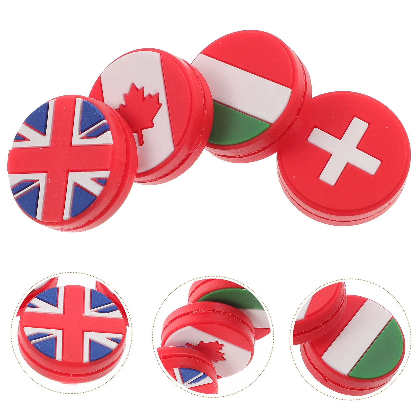 

4Pcs Premium Silicone Tennis Racket Dampener Vibration Absorber Easy Install Non Slip Shockproof for Adults Tennis Players
