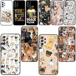 French Bulldog Beagle Dogs Pattern Case For Samsung Galaxy A51 A71 A12 A22 A32 A42 A52 A72 A50 A70 A21S A52S A03S Phone Cover