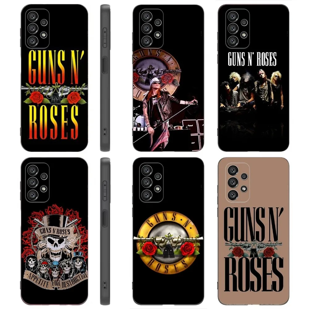 

Guns N R-Roses Phone Case For Samsung Galaxy A91,A80,A73,A72 ,A71,A53A52,A32 ,A31A22,A21s,A20,Black Cover