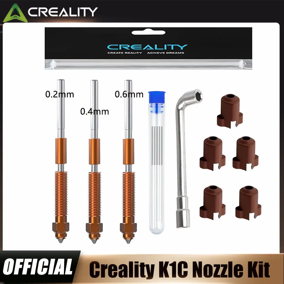 فوهة كرياليتي الأصلية K1C، فوهة يونيكورن سريعة التبديل إيندر 3 V3، فوهة لطابعة كرياليتي K1C/إيندر 3 V3/إيندر 3 V3 بلس ثلاثية الأبعاد