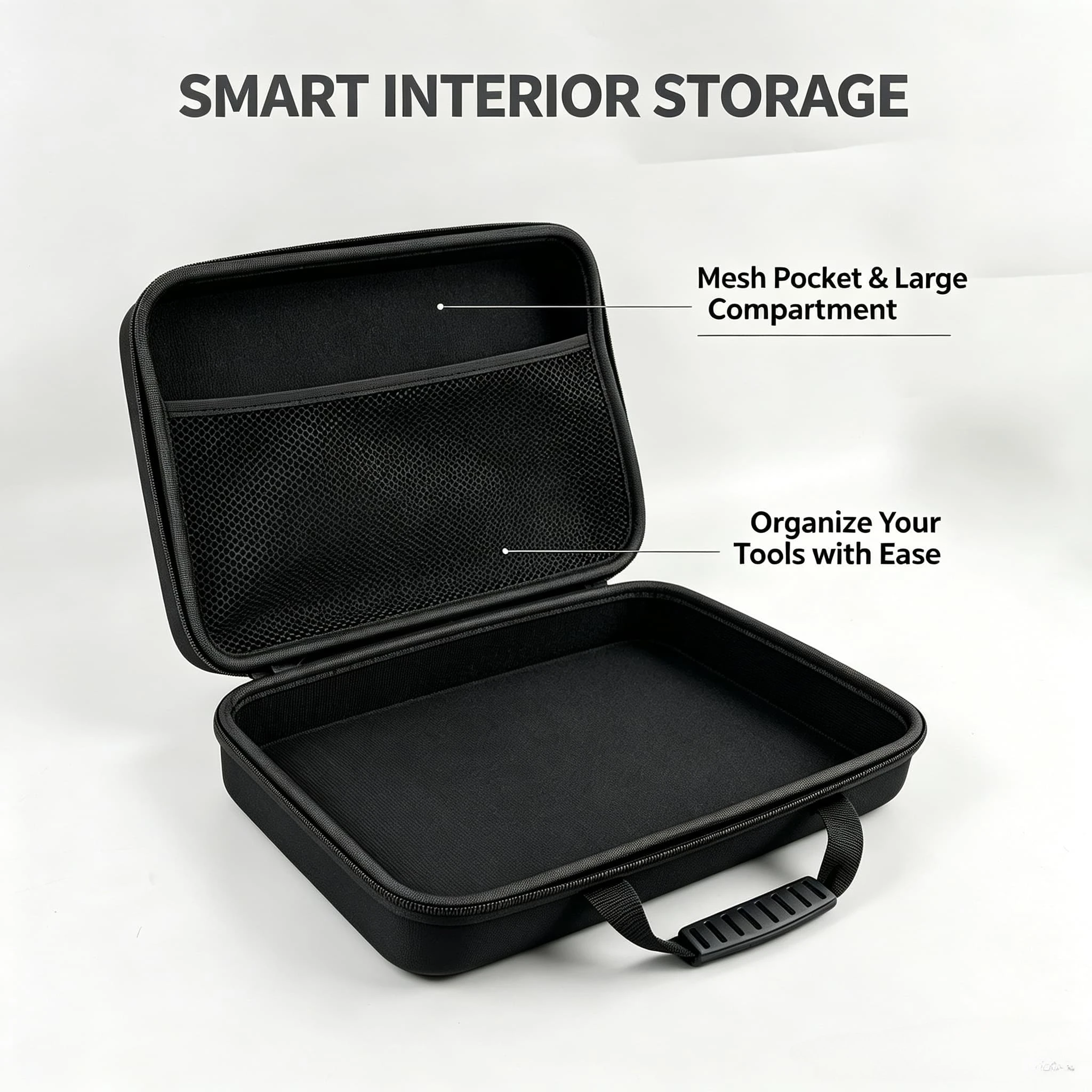 Hard Shell Tablet Storage Bag Large Capacity Carrying Case for 10 11 Inch Pad, Portable Travel Pouch Only Storage Bag