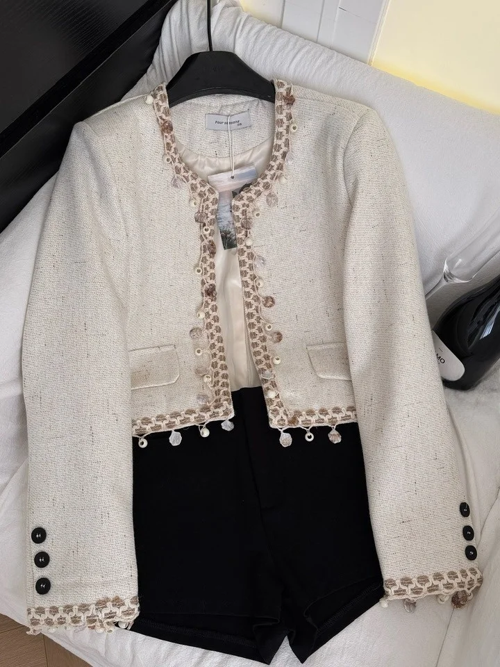 

Модный женский повседневный топ ручной работы для похудения, универсальный женский пальто из полиэфирного волокна Svel Artistic Sle