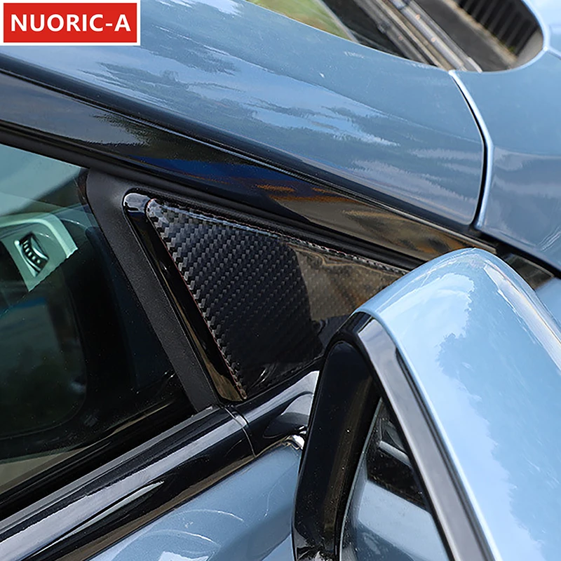 

Автомобильное зеркало заднего вида из углеродного волокна, треугольная накладка на окно, накладка для BMW 8 серии G14 G15 G16 2019-2023, внешние аксессуары