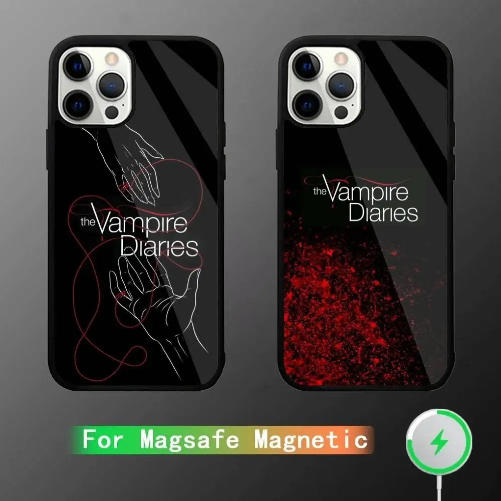 

The V-Vampire Diaries Phone Case For iPhone 16,15,14,13,12,11,Plus,Pro,Max Mini Magsafe Magnetic Wireless Charging