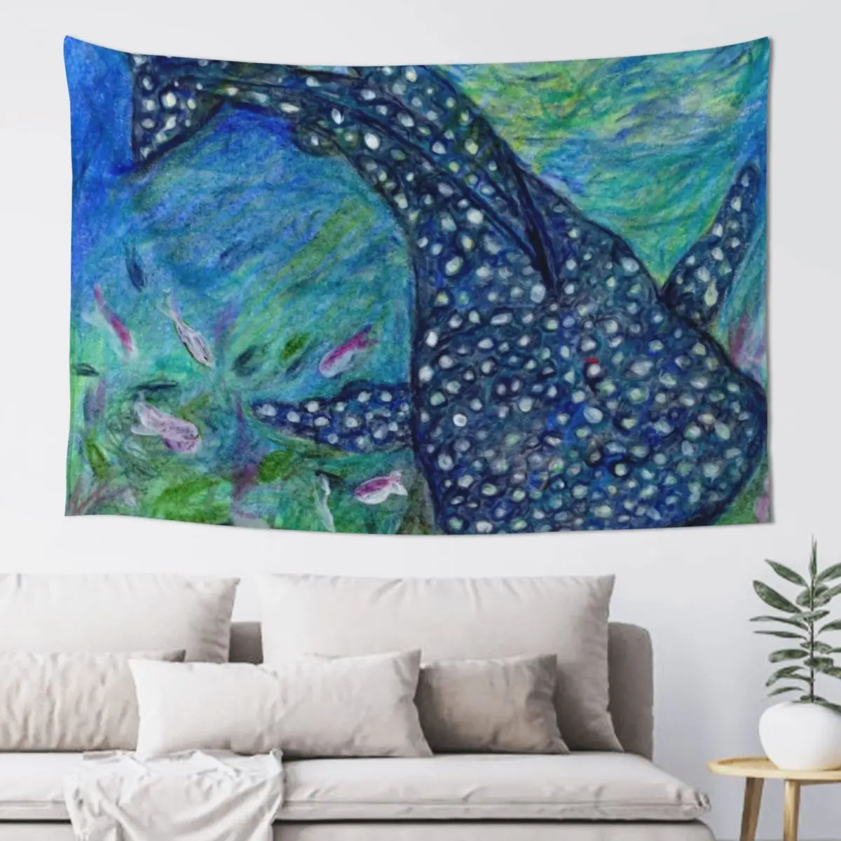 

Whale Shark Tapestry Wallpaper Decoration For Home Decorative Paintings Room Decoration Korean Style Tapestry