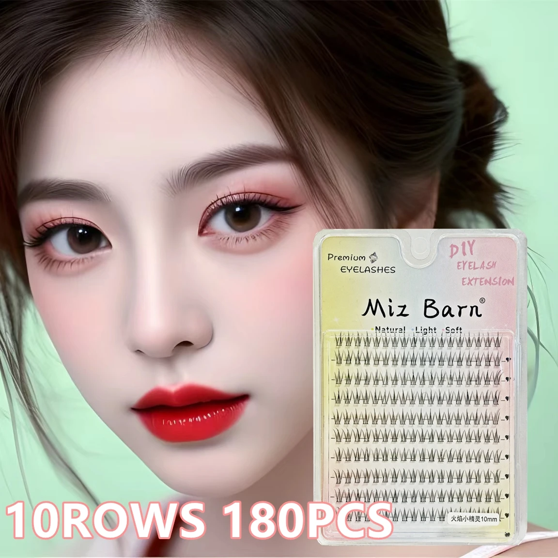 180pcs Eyeslash Extension Personal Eye Lash Professional Makeup Individual Cluster Grafting Fake EyeLash Sweet False EyeLashes