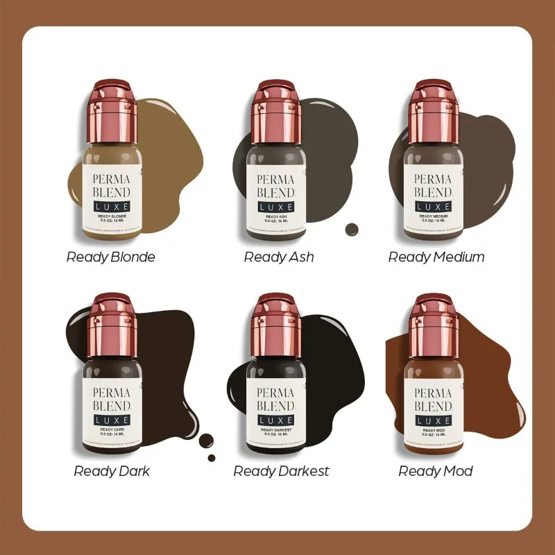 Premium Eyebrow Permanent Makeup Inks Professional Beauty Pure Plant Microblading Body Art Perma Blend LUXE Tattoo Pigment
