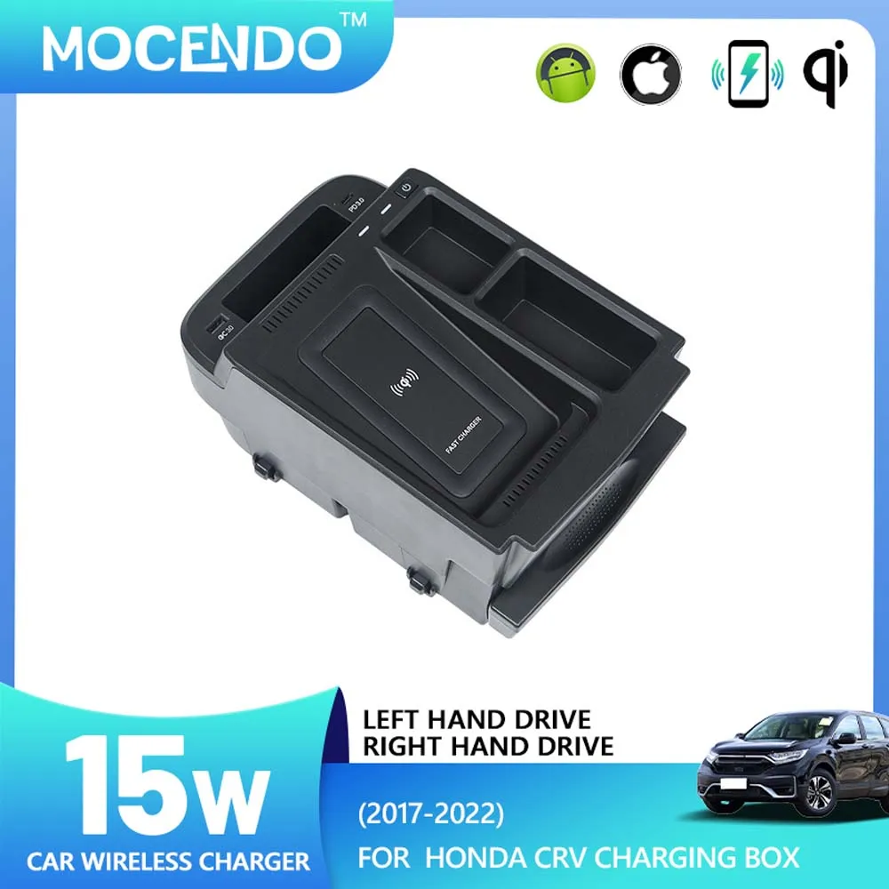 شاحن سيارة لاسلكي لهوندا CRV 2017-2022 شاحن سيارة لاسلكي إكسسوارات الفقرة شاحن لاسلكي تلقائي لسيارات tols #1