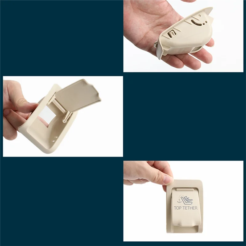A30F-مقعد السيارة الخلفي مشبك ثابت غطاء ISOFIX A2058680139 لـ W205 2015-2021 C180 C220 C250 حزام مقعد الطفل Installat