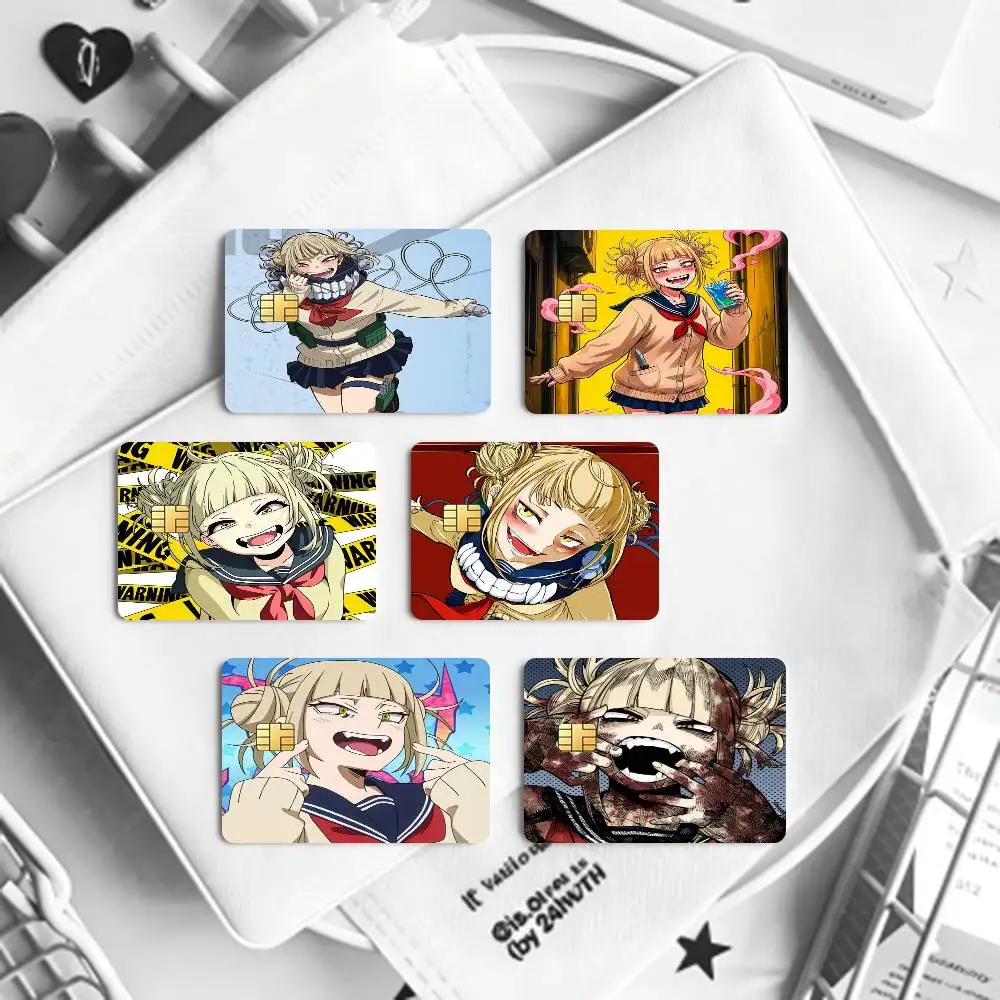 My H-Heroes Toga Himiko  Card HD Stickers Game Card Decal Card Matte Film Skin Small Chip Waterproof Sticker