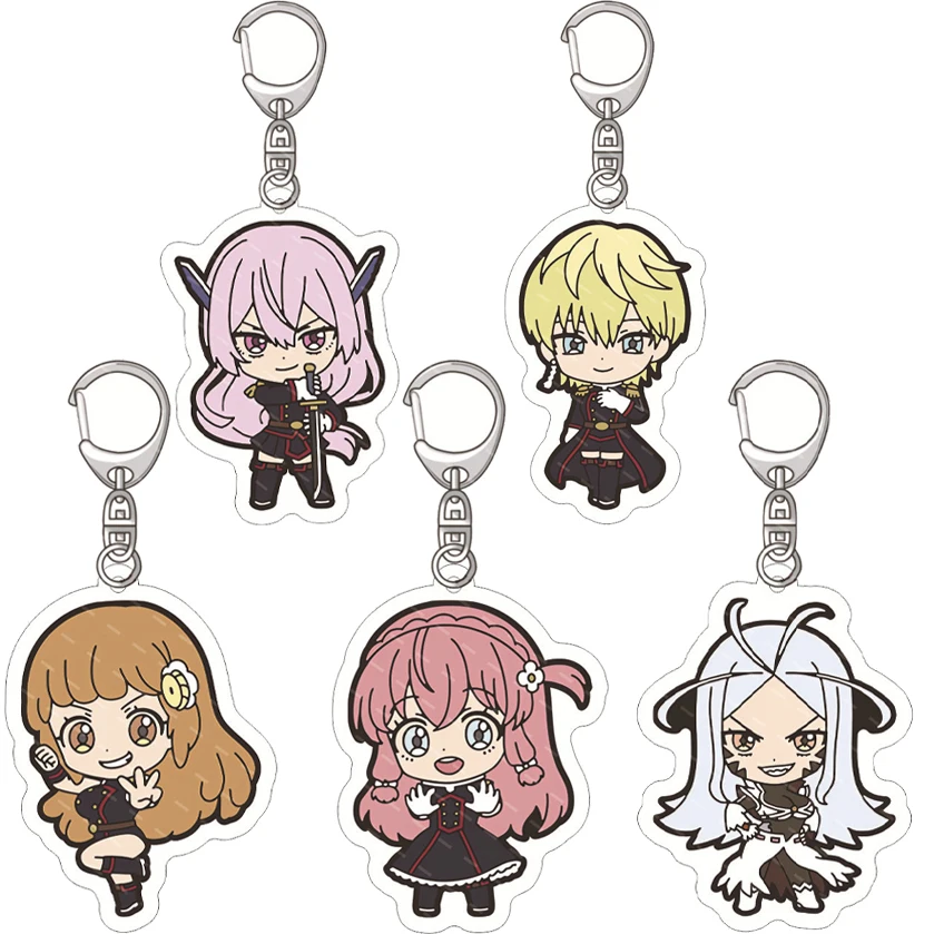 55MM Anime-Gefesselter Soldat ‌   Figur Uzen Kyoka Azuma Himari Suruga Shushu Izumo Tenka Wakura Yuki Acryl-Schlüsselanhänger Kawaii ‌   Geschenke
