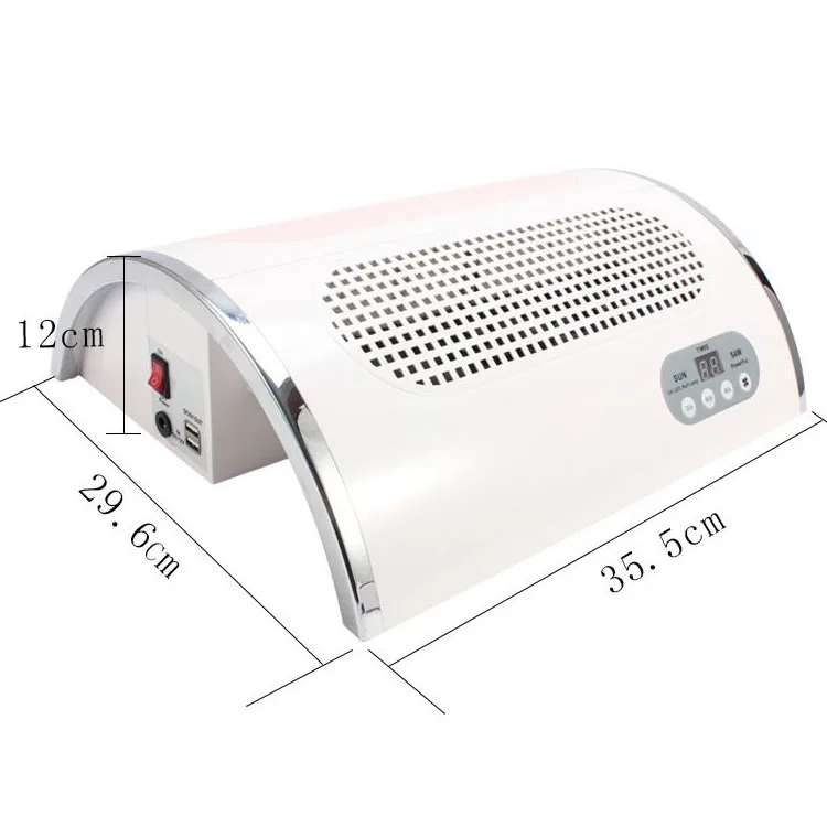 Multifunktions-5 in 1 elektrische Nagelbohrmaschine Polierer Nagelgel Aushärtungstrockner mit Nagelstaubreiniger Vakuumsaugmaschine Gerät