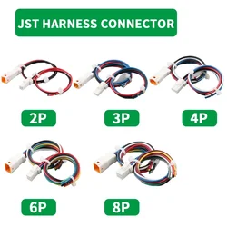 5/20/100set connettore Jst impermeabile 2p/3p/4p/6p/8p connettore presa con 20awg/0.5m ² cablaggio 02t/02r/03t/03r