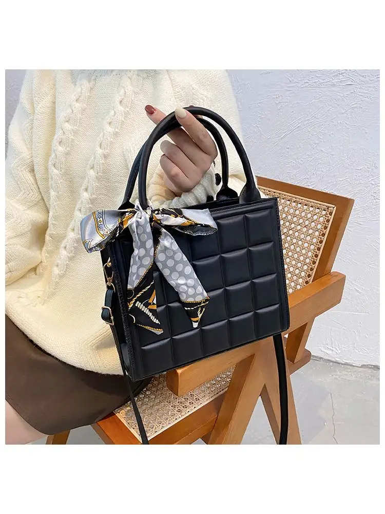 2023 Women\'s New PU Leather One Shoulder Handbag Soft Solid Color Horizontal Body Bag Casual Women\'s Large Capacity Tote Bag