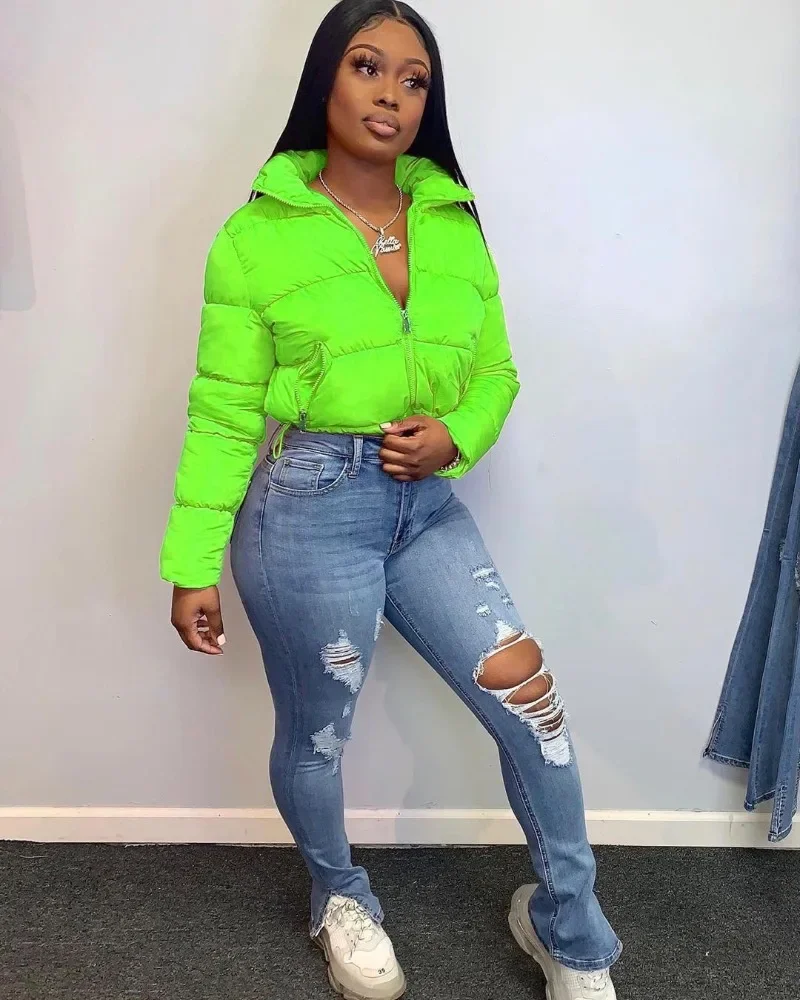 

GUWU Зимняя повседневная куртка ветровка женское теплое пальто