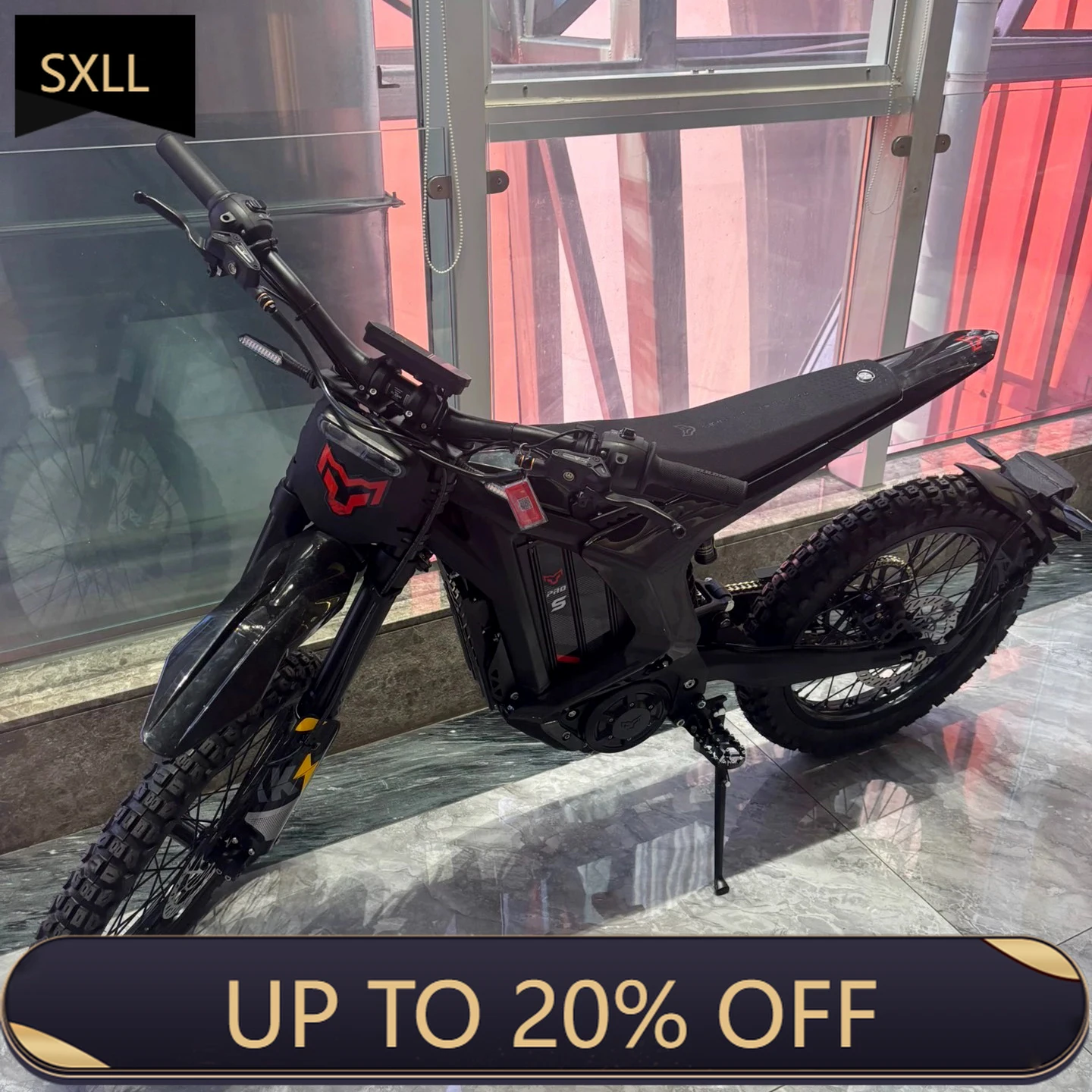 

SXLL Arctic Cloud Leopard Xe Pro electric off-road mountain bike, equipped with 20KW maximum power rear hub motor, suitable for