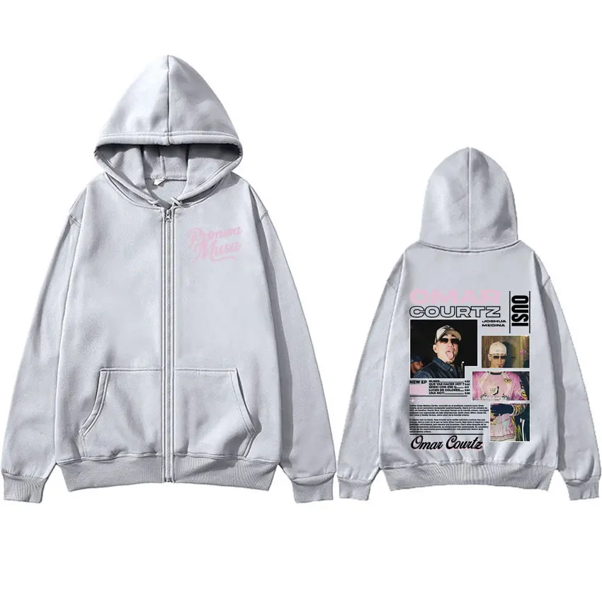 المغني عمر كورتز بريميرا موسى 2025 جولة سستة هوديس رجل إمرأة فاسق بلوزات غير رسمية عالية الجودة المتضخم زمم سترة