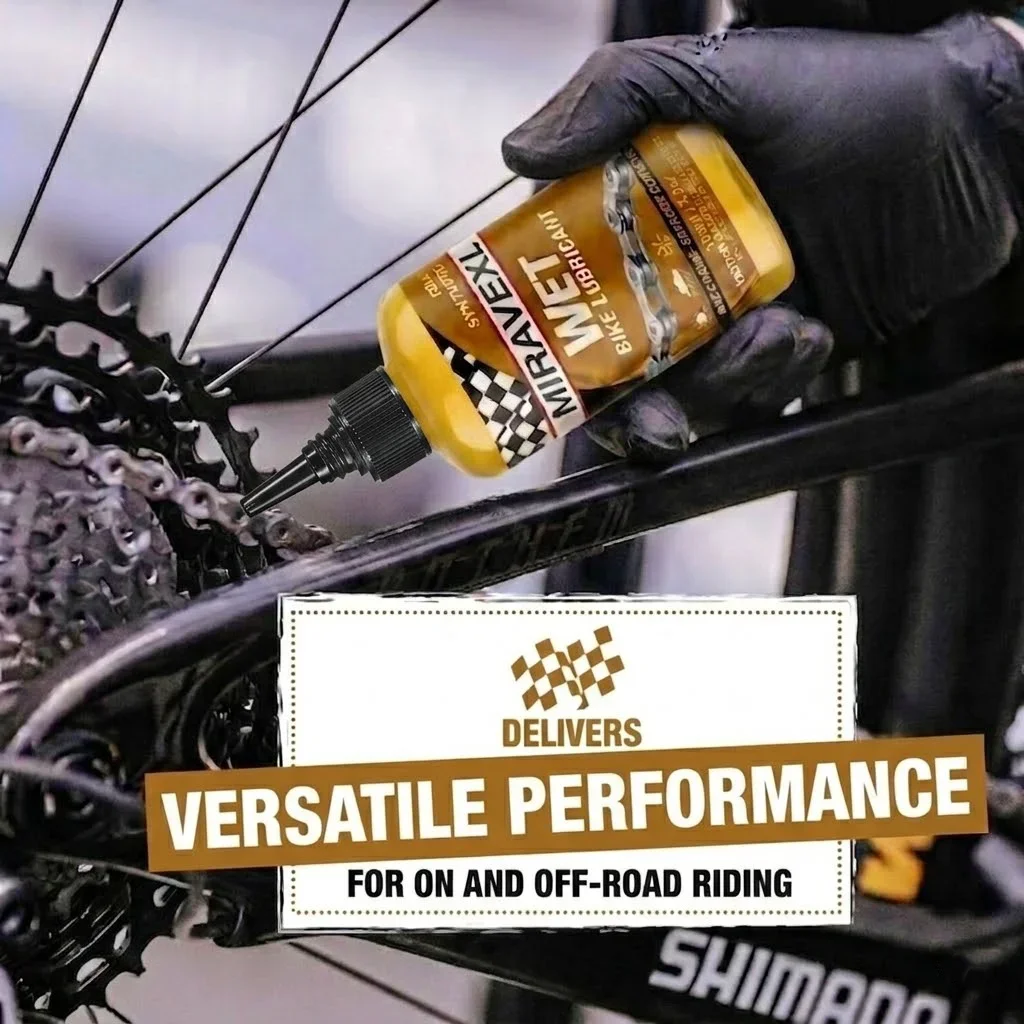 MIRAVEXL Nass-Ketten-Schmiermittel mit Reinigungsset, Fahrrad-Wartungsset für Rennrad- und Mountainbike-Kettenpflege – Detail 6