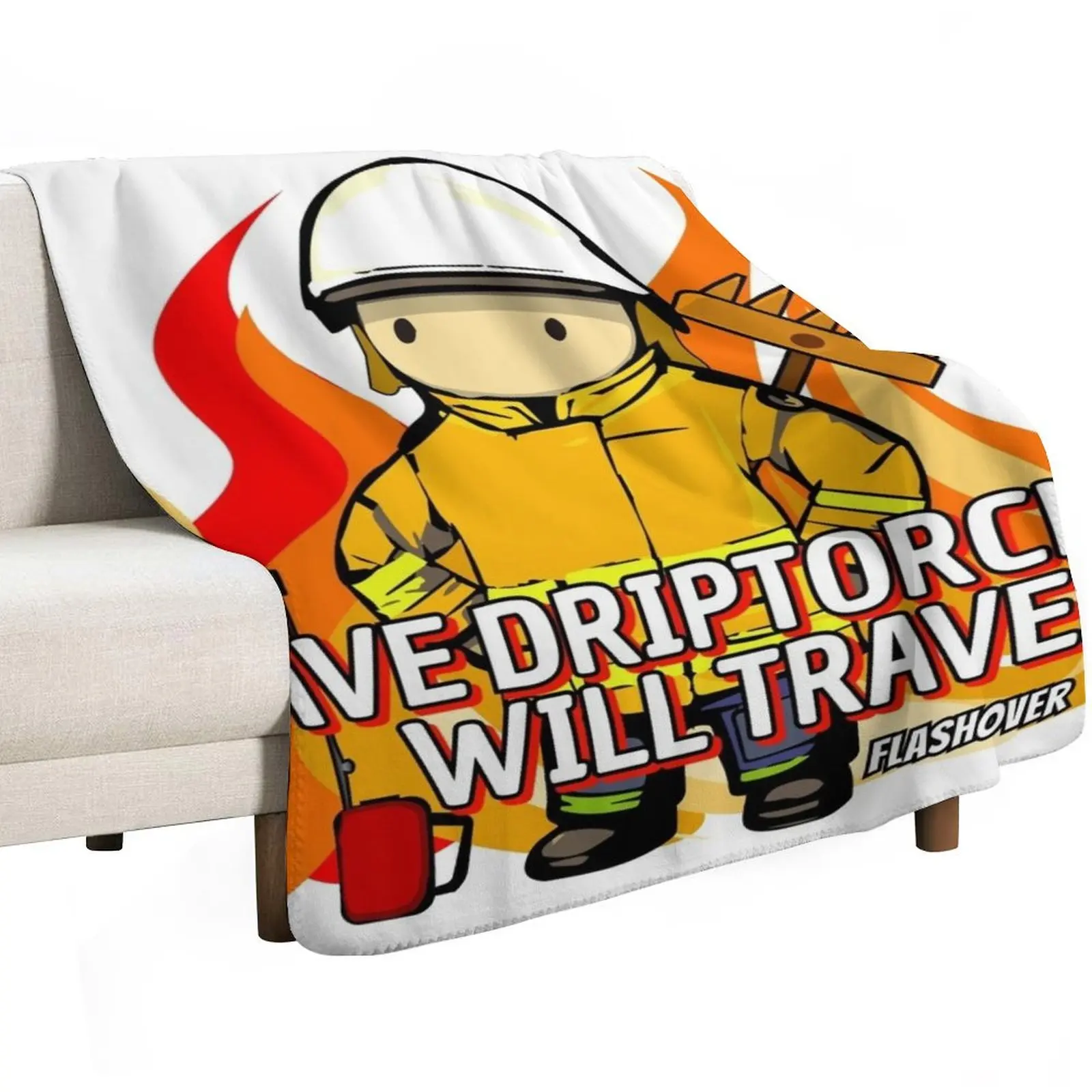 Have Driptorch, Will Travel Throw Blanket Sofas Hair Plaid anime Decoratives Blankets